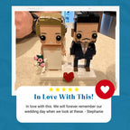 Personalized Wedding Gift – Custom Brick Figures of the Happy Couple