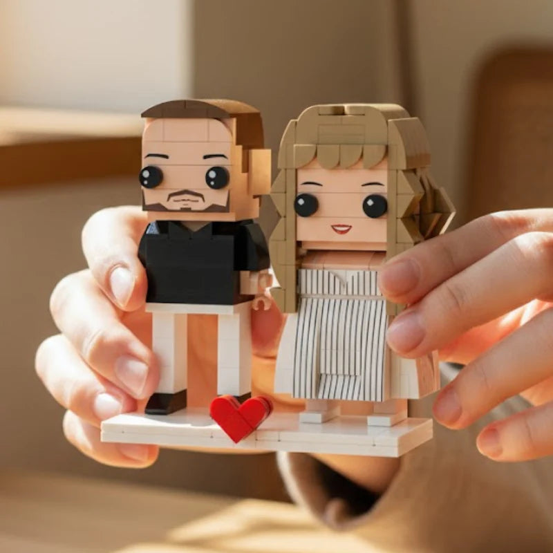 Custom Brick Figures for Couples – Mini Figures of Two People