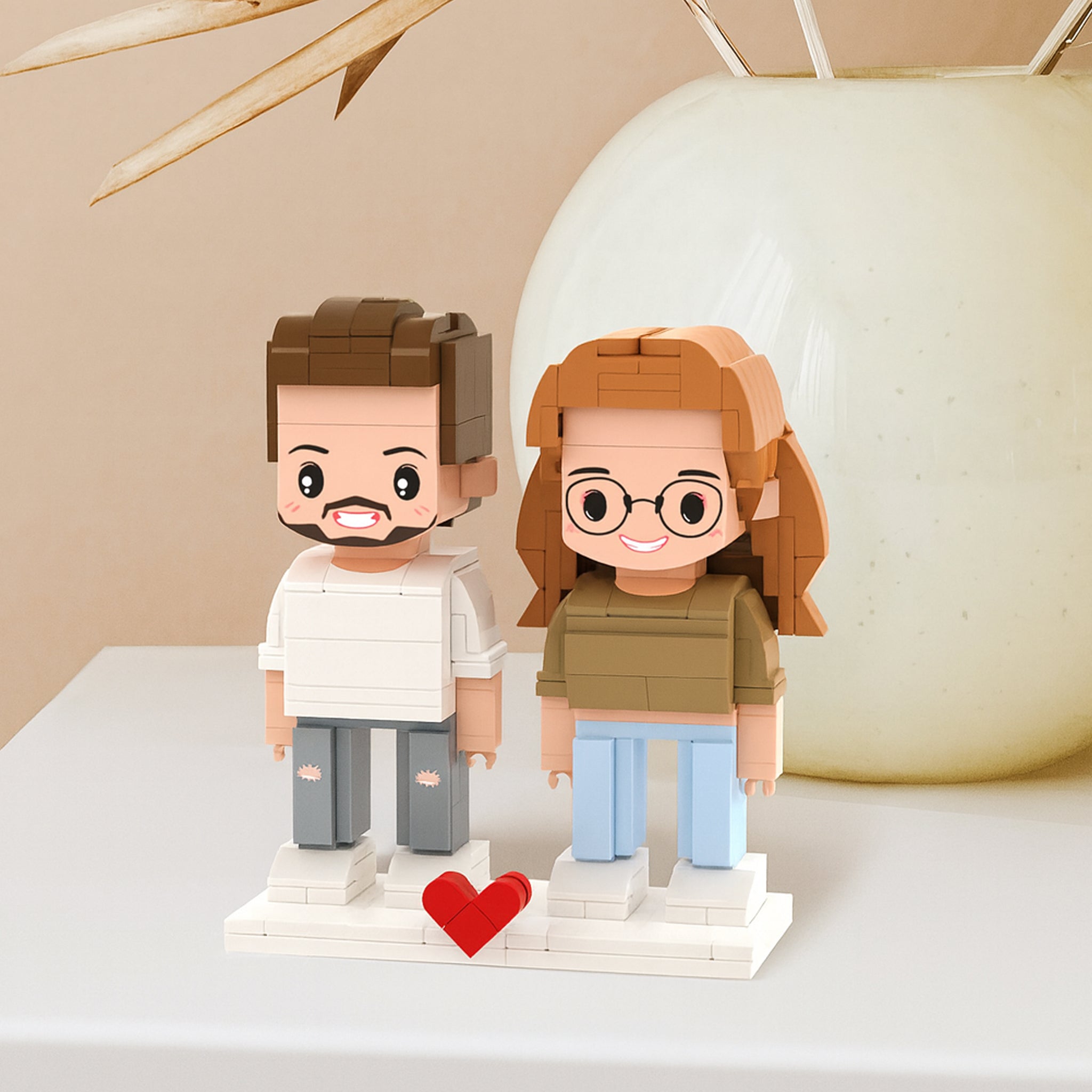 Custom Brick Figures from Your Photo (2 People)