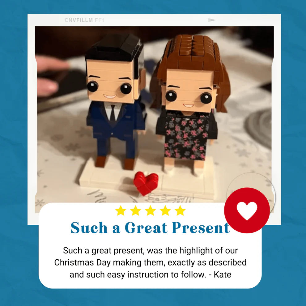 Custom Brick Figures for Couples – Mini Figures of Two People