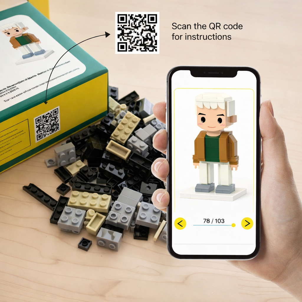 Custom Brick Figures from Your Photo (2 People)